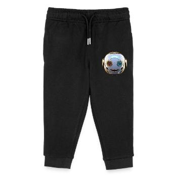 Roboterkopf für alle Sci-Fi- und Technikliebhaber - Kinder Organic Jogginghose Mini Mover von Stanley/Stella - Schwarz - Vorne