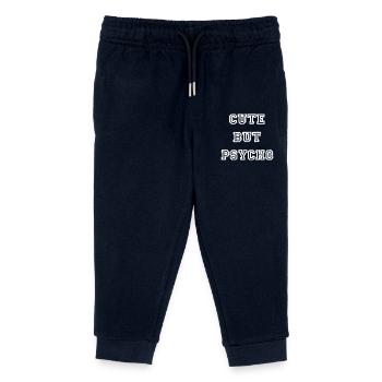Mignon mais psychopathe - Mignon mais fou - Mignon - Pantalon de jogging enfant bio Stanley/Stella - marine - Devant