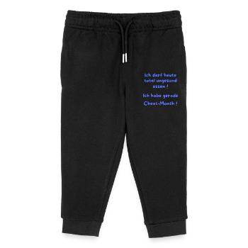 I Just Have Cheat Month - Kids Organic Sweatpants by Stanley/Stella - black - Front