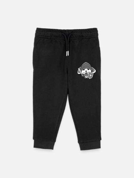 Lapin Chevalier Épée Bouclier Armure Casque Château Héros - Pantalon de jogging enfant bio Stanley/Stella - noir
