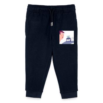 Autistic Art - Securities - Kids Organic Sweatpants by Stanley/Stella - navy - Front