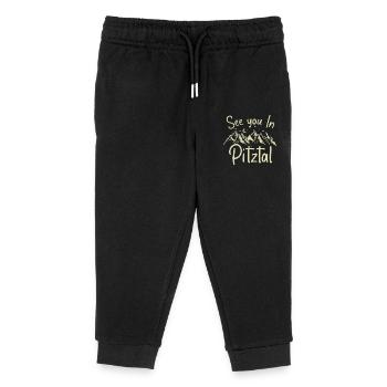 Pitztal Skiing Tyrol Snowboarding Austria - Kids Organic Sweatpants by Stanley/Stella - black - Front