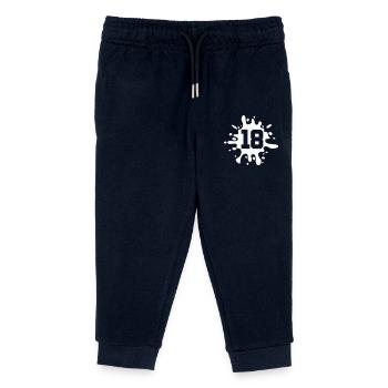 Touche de couleur 18 - Pantalon de jogging enfant bio Stanley/Stella - marine - Devant
