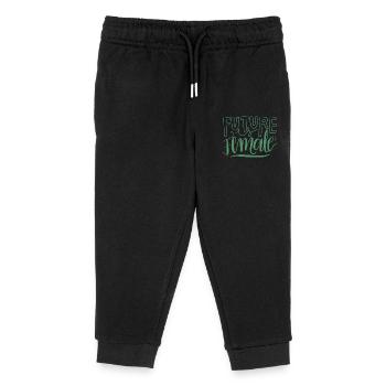 Feminismus Spruch Geschenk Vintage Emanzipation - Kinder Organic Jogginghose Mini Mover von Stanley/Stella - Schwarz - Vorne