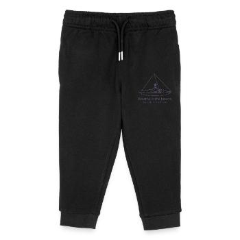Sailing Sailboat Silhouette Minimalist - Kids Organic Sweatpants by Stanley/Stella - black - Front
