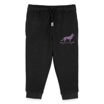 Dog Shepherd Skateboard Skateboarder - Pantalon de jogging enfant bio Stanley/Stella - noir - Devant
