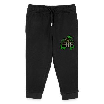 Sound system in the bush - Kids Organic Sweatpants by Stanley/Stella - black - Front