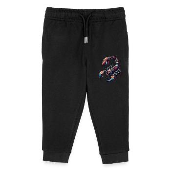 Skorpion bunt - Kinder Organic Jogginghose Mini Mover von Stanley/Stella - Schwarz - Vorne