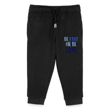 Be fast or be last - Sei schnell oder sei Letzter - Kinder Organic Jogginghose Mini Mover von Stanley/Stella - Schwarz - Vorne