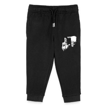 Photo Seeking Hands - Kids Organic Sweatpants by Stanley/Stella - black - Front