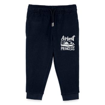 Airboat Princess Beach Sea Lover - Kids Organic Sweatpants by Stanley/Stella - navy - Front