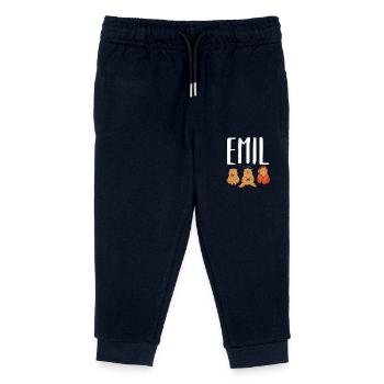 Gamer Zocker Zocken Gaming Emil - Kinder Organic Jogginghose Mini Mover von Stanley/Stella - Navy - Vorne