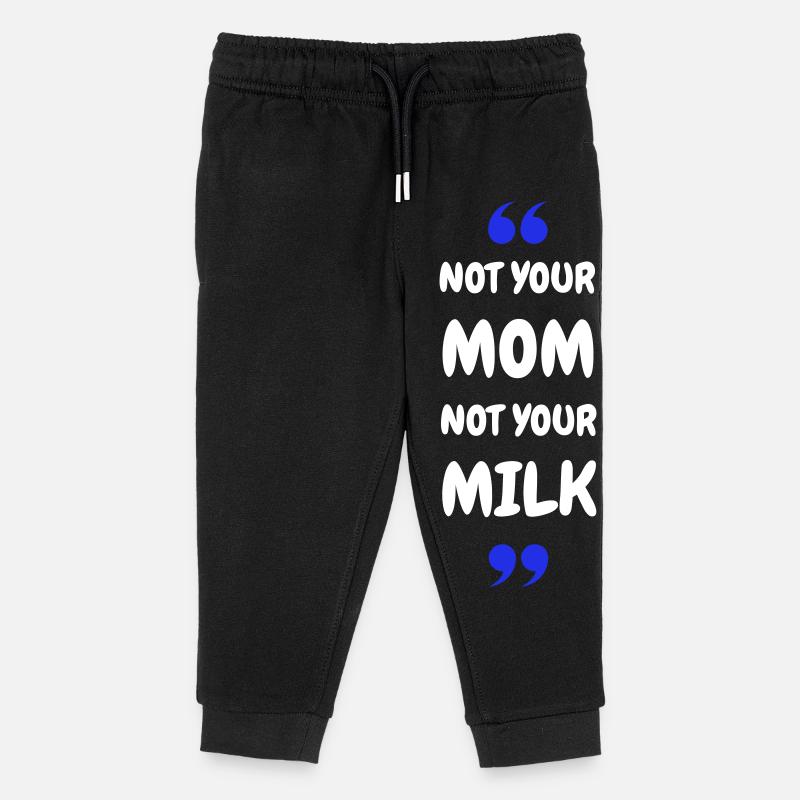 Pas ta maman, pas ton lait - Pantalon de jogging enfant bio Stanley/Stella - noir