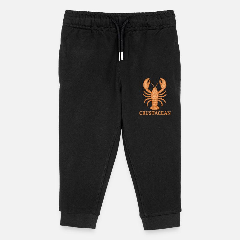 Lobster - Kinder Organic Jogginghose Mini Mover von Stanley/Stella - Schwarz