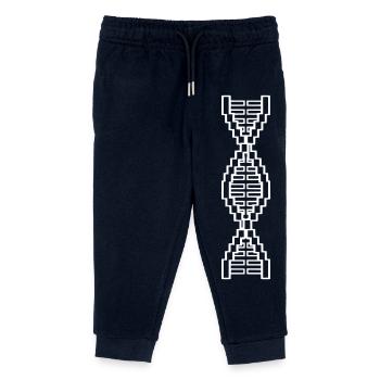  DNA Leiter Pixel Block - Kinder Organic Jogginghose Mini Mover von Stanley/Stella - Navy - Vorne