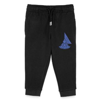 Meditation Sailboat Lotus Inner Peace - Kids Organic Sweatpants by Stanley/Stella - black - Front