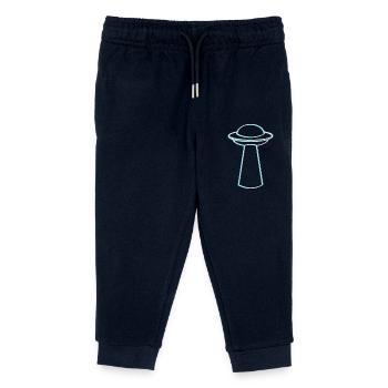 UFO Glitch – Ambiance rave et techno - Pantalon de jogging enfant bio Stanley/Stella - marine - Devant