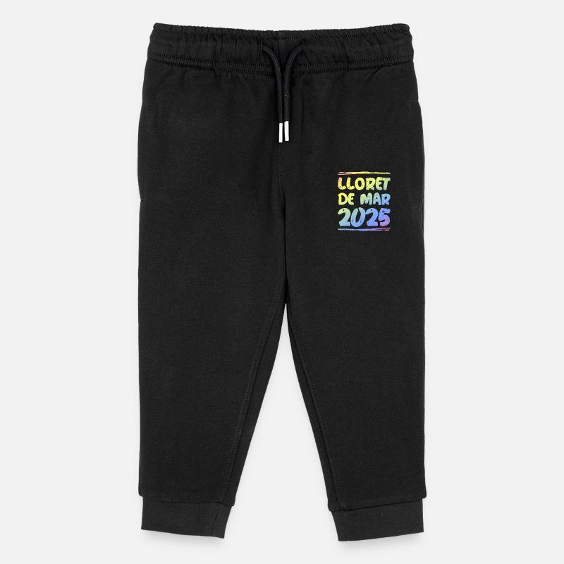 Lloret De Mar 2025 Coloré - Pantalon de jogging enfant bio Stanley/Stella - noir