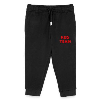 Red Team - Kinder Organic Jogginghose Mini Mover von Stanley/Stella - Schwarz - Vorne
