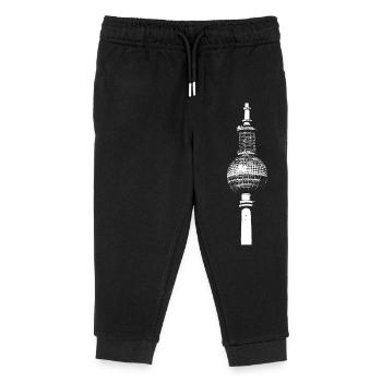 TV Tower Berlin Alex - Kids Organic Sweatpants by Stanley/Stella - black - Front