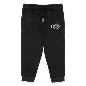 Hund mit Hund (Weiß) - Kinder Organic Jogginghose Mini Mover von Stanley/Stella - Schwarz - Vorne
