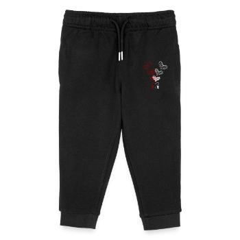 Katzen und Herzen - Kinder Organic Jogginghose Mini Mover von Stanley/Stella - Schwarz - Vorne