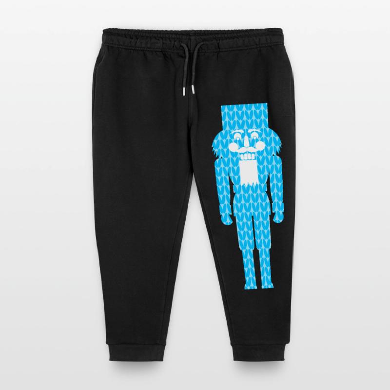 Nutcracker Knitting Pattern Pattern Blue Christmas Kids Organic Sweatpants by Stanley/Stella