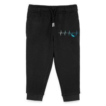 Plongée Heartbeat Retro Diver - Pantalon de jogging enfant bio Stanley/Stella - noir - Devant