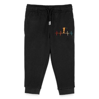Retro Golf Golfen Herzchlag Golfer - Kinder Organic Jogginghose Mini Mover von Stanley/Stella - Schwarz - Vorne