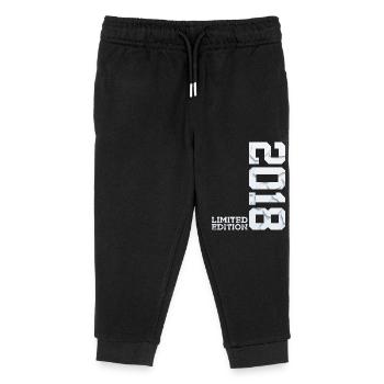 8. GEBURTSTAG LIMITED EDITION 2018 - Kinder Organic Jogginghose Mini Mover von Stanley/Stella - Schwarz - Vorne