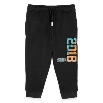 8. GEBURTSTAG LIMITED EDITION 2018 - Kinder Organic Jogginghose Mini Mover von Stanley/Stella - Schwarz - Vorne