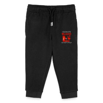 Je donne du sang Quel est votre superpouvoir Bénévole - Pantalon de jogging enfant bio Stanley/Stella - noir - Devant