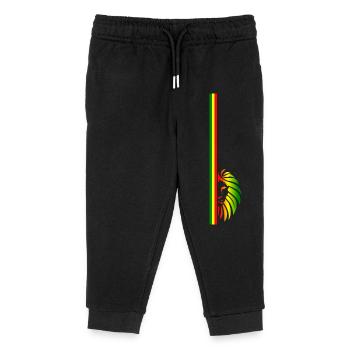Reggae Lion - Pantalon de jogging enfant bio Stanley/Stella - noir - Devant
