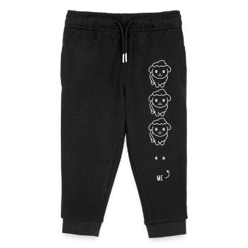 Lustige Schafe - Augen - Ich - Schwarzes Schaf - Kinder Organic Jogginghose Mini Mover von Stanley/Stella - Schwarz - Vorne