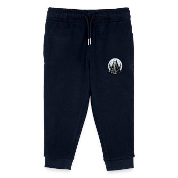 Awesome graphical ghost design - Kids Organic Sweatpants by Stanley/Stella - navy - Front