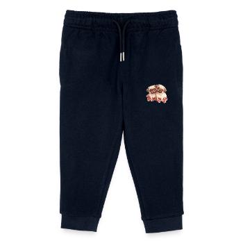 Pug - Kids Organic Sweatpants by Stanley/Stella - navy - Front
