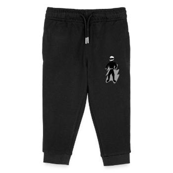 Hobby-Biker - Kinder Organic Jogginghose Mini Mover von Stanley/Stella - Schwarz - Vorne