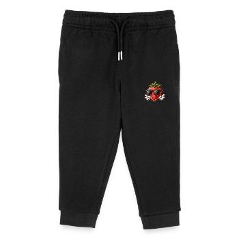 Cool fraise paix fruité design d’été - Pantalon de jogging enfant bio Stanley/Stella - noir - Devant