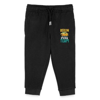 L’équipe du parti berlinois - Pantalon de jogging enfant bio Stanley/Stella - noir - Devant