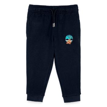 Fuchs Familie Füchsin Füchse Märchen Kind - Kinder Organic Jogginghose Mini Mover von Stanley/Stella - Navy - Vorne