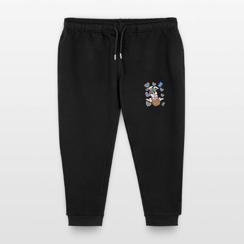 Retro Easter Bunny Bunny Bunny Rabbit Eggs Kids Organic Sweatpants by Stanley/Stella