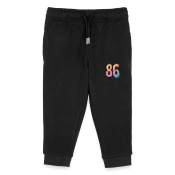 86 Zahl Comic - Kinder Organic Jogginghose Mini Mover von Stanley/Stella - Schwarz - Vorne