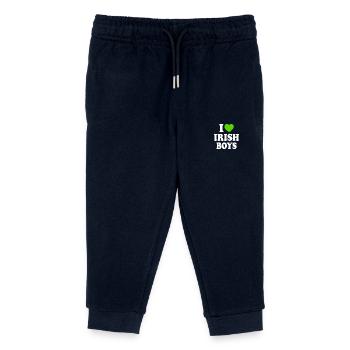 I love irish boys - Kinder Organic Jogginghose Mini Mover von Stanley/Stella - Navy - Vorne