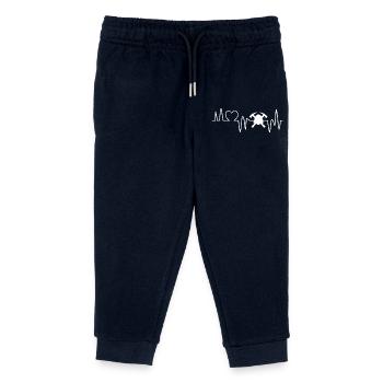pompier battement de coeur sapeur-pompier - Pantalon de jogging enfant bio Stanley/Stella - marine - Devant