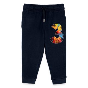 NUMBER 3 YEARS 3RD BIRTHDAY - Kids Organic Sweatpants by Stanley/Stella - navy - Front