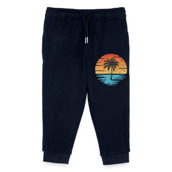 Beach Sunset - Kids Organic Sweatpants by Stanley/Stella - navy - Front