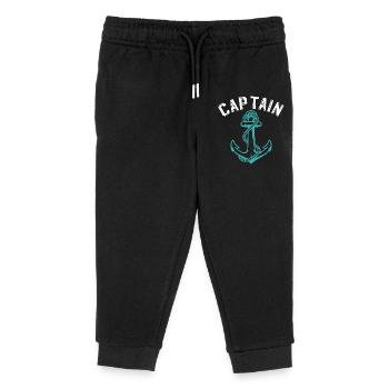 Kapitän Captain Anker - Kinder Organic Jogginghose Mini Mover von Stanley/Stella - Schwarz - Vorne