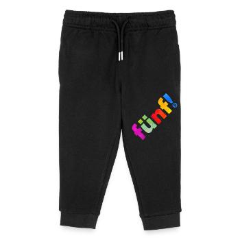 FÜNF 5 JAHRE 5. GEBURTSTAG - Kinder Organic Jogginghose Mini Mover von Stanley/Stella - Schwarz - Vorne
