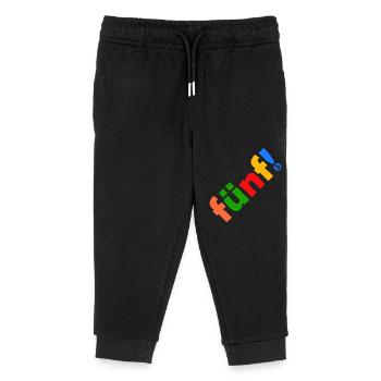 FÜNF 5 JAHRE 5. GEBURTSTAG - Kinder Organic Jogginghose Mini Mover von Stanley/Stella - Schwarz - Vorne