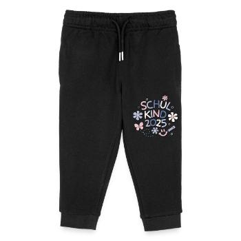 Schulkind 2025 Einschulung Schulanfang - Kinder Organic Jogginghose Mini Mover von Stanley/Stella - Schwarz - Vorne